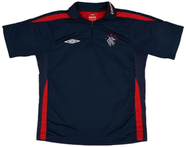 2009-10 Rangers Umbro 1/4 Zip Training Shirt - 9/10 - (L)