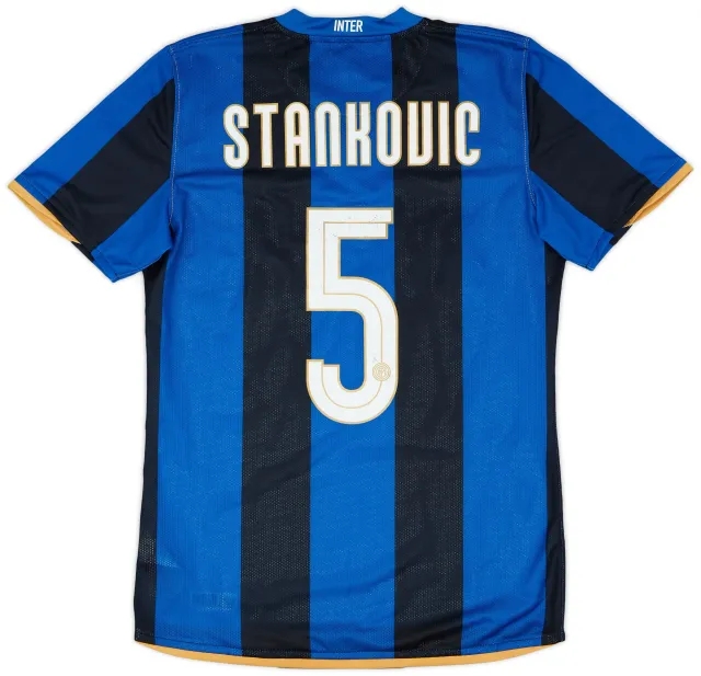 Nike 2008-09 Inter Milan Home Shirt Stankovic #5 - 6/10 - (M)