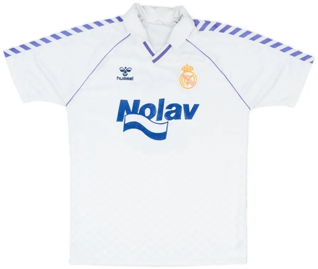 Hummel 1987-89 Real Madrid Match Issue Home Shirt #3