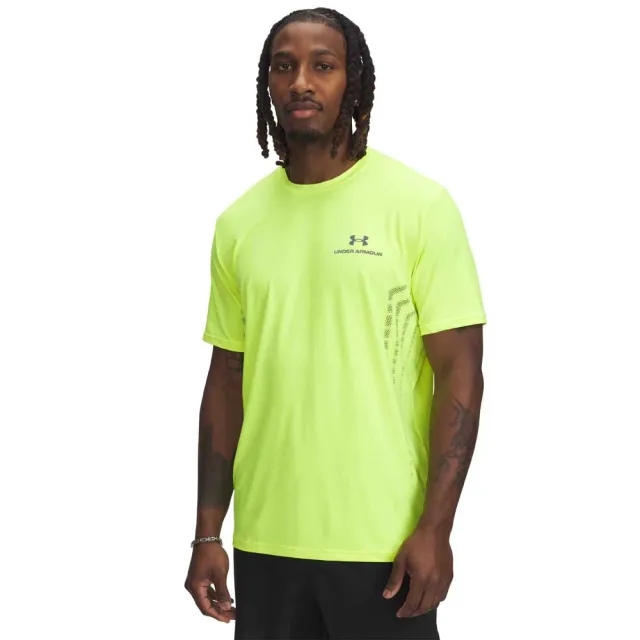 Men's  Under Armour  Vanish Energy Graphic Short Sleeve High Vis Yellow / Castlerock / Castlerock XXL