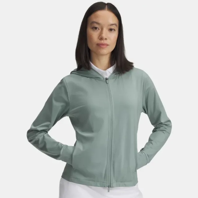 Women's  Under Armour  Drive Full Zip Hoodie Silica Green / Silica Green XS