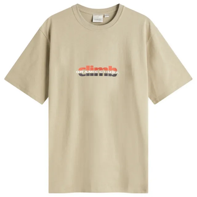 Gramicci Men's Climb T-Shirt Khaki