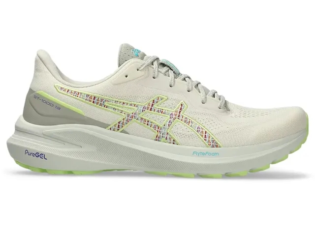 ASICS GT-1000 13 TR Stability Running Shoe Men - Beige, Lime