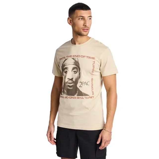 MERCHCODE 2pac Men T-Shirts - Beige