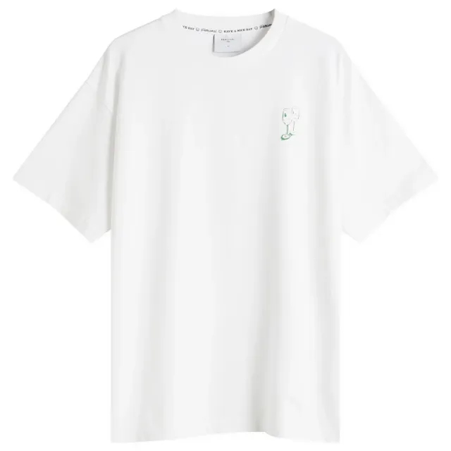 Percival Men's Cicchetti Oversized T-Shirt Ecru White