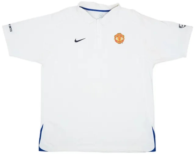 2005-06 Manchester United Nike Polo Shirt - 6/10 - (XXL)