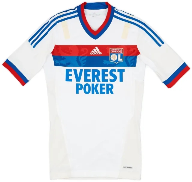 adidas 2011-12 Lyon Player Issue Techfit Home Shirt - 6/10 - (L)
