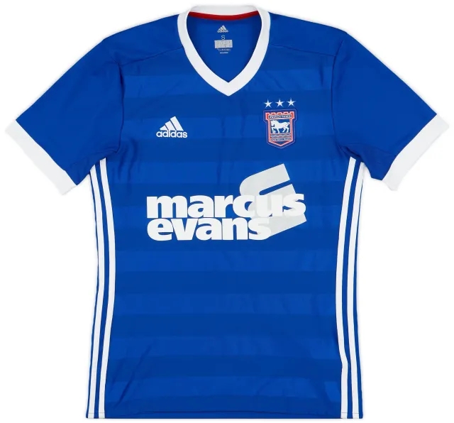 adidas 2017-18 Ipswich Home Shirt - 7/10 - (S)