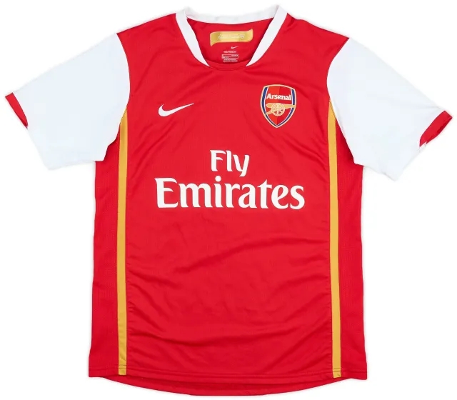 Nike 2006-08 Arsenal Home Shirt - 9/10 - (L.Boys)