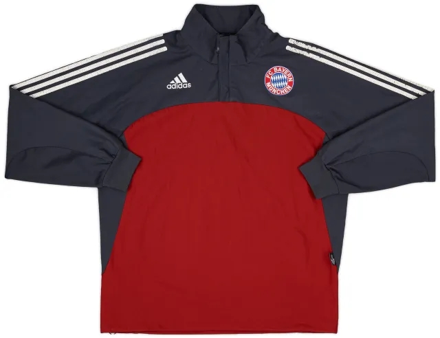 2002-03 Bayern Munich adidas 1/4 Zip Drill Top - 6/10 - (L/XL)