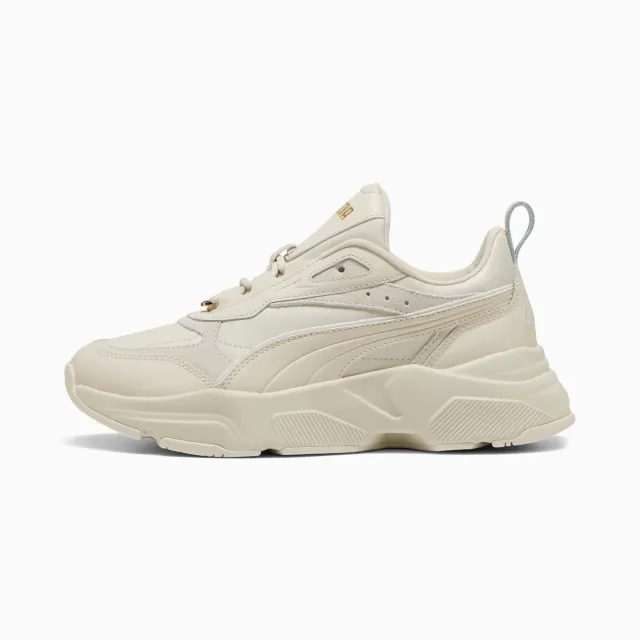 PUMA Cassia Lux Sneakers Unisex, Alpine Snow/Frosted Ivory/Gold