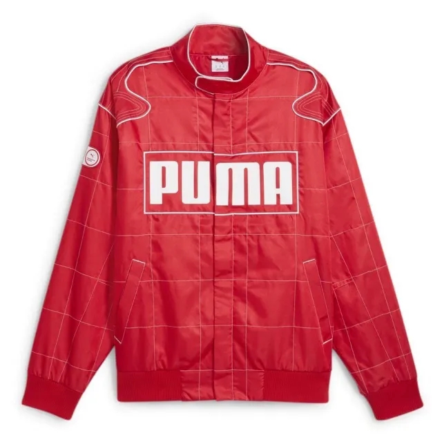 Puma Archive Seasonal Relaxed Racer Jacket For All Time Red - ['Red']