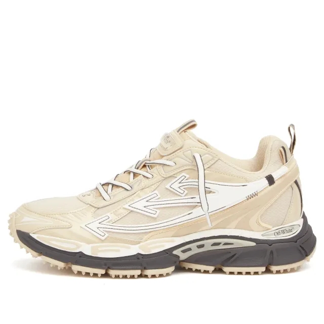 Off-White Men's Ow Be Right Back Sneaker Vintage Beige/Black