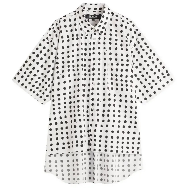 Comme des Garçons Black Men's x Filip Pagowski Polka Dot Shirt White