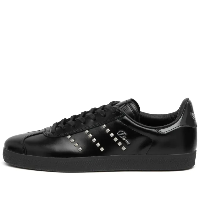 Adidas Men's x Dime Gazelle Sneaker Core Black/Silver/Carbon