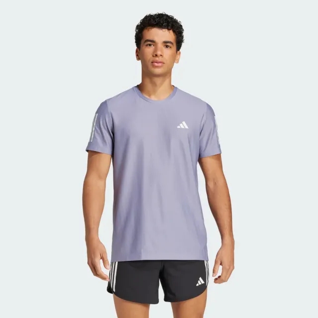 adidas Own The Running Shirt Men - Blue Grey, White