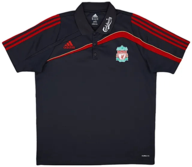 2009-10 Liverpool adidas Polo Shirt - 9/10 - (XL)
