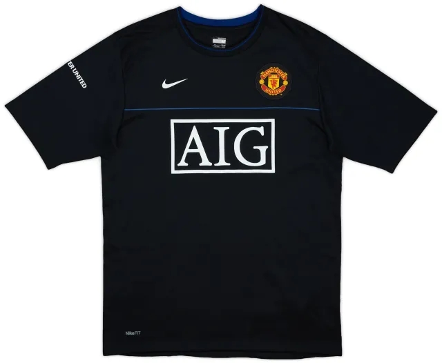 2008-09 Manchester United Nike Training Shirt - 9/10 - (M)
