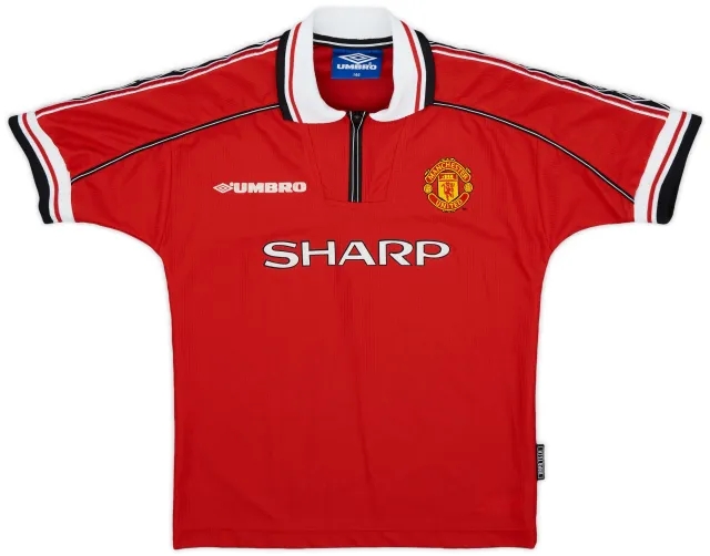 Umbro 1998-00 Manchester United Home Shirt - 9/10 - (M.Boys)