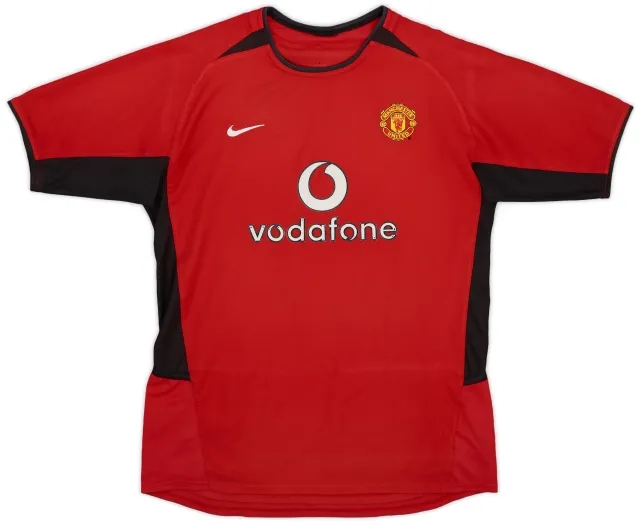 Nike 2002-04 Manchester United Home Shirt - 7/10 - (XL.Boys)