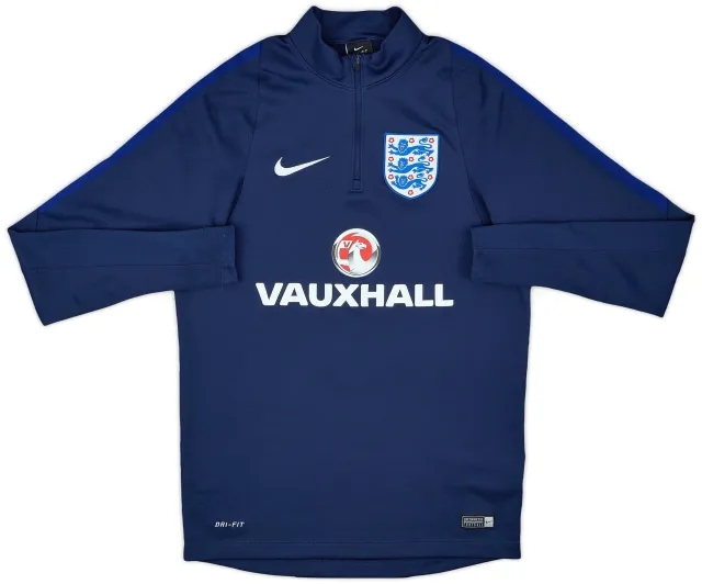2016-17 England Nike 1/4 Zip Training Top - 9/10 - (S)