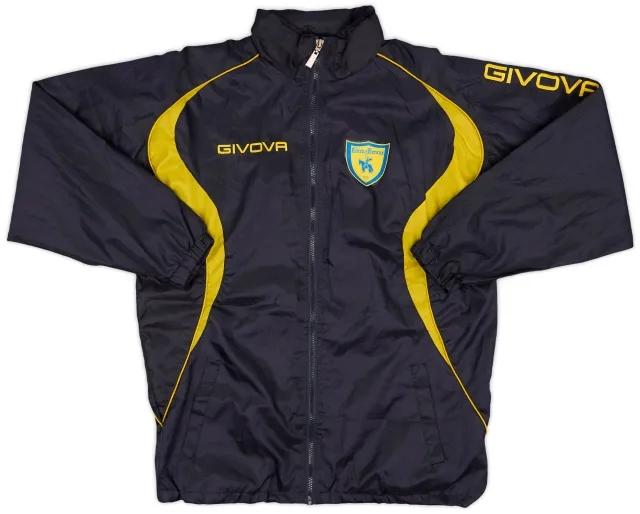 Jacket/Coat 2009-10 Chievo Verona Givova Hooded Rain Jacket - 8/10 - (XS)