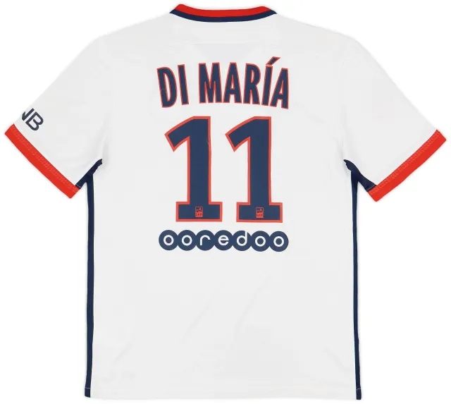 Nike 2015-16 Paris Saint-Germain Away Shirt Di Maria #11 - 7/10 - (M)