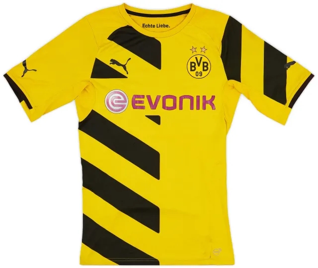 Puma 2014-15 Borussia Dortmund Player Issue ACTV Home Shirt - 4/10 - (L)