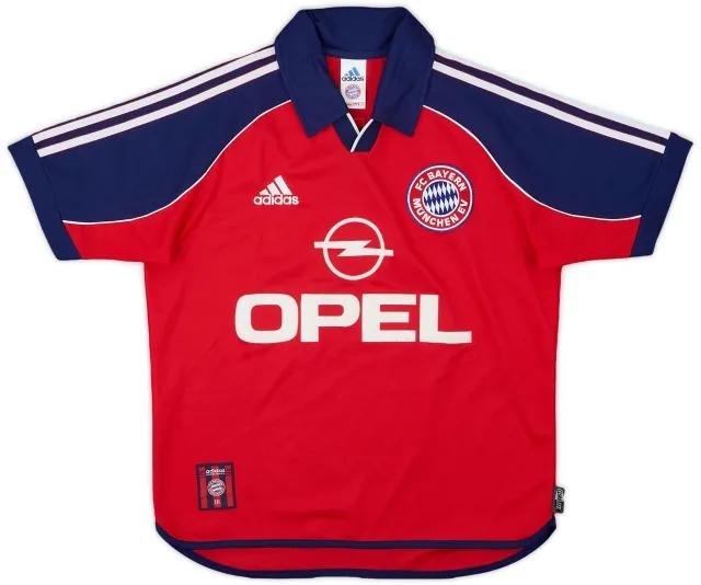 adidas 1999-01 Bayern Munich Home Shirt - 8/10 - (Y)