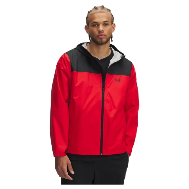 Men's  Under Armour  Stormproof Cloudstrike Jacket Red / Black / Black XXL