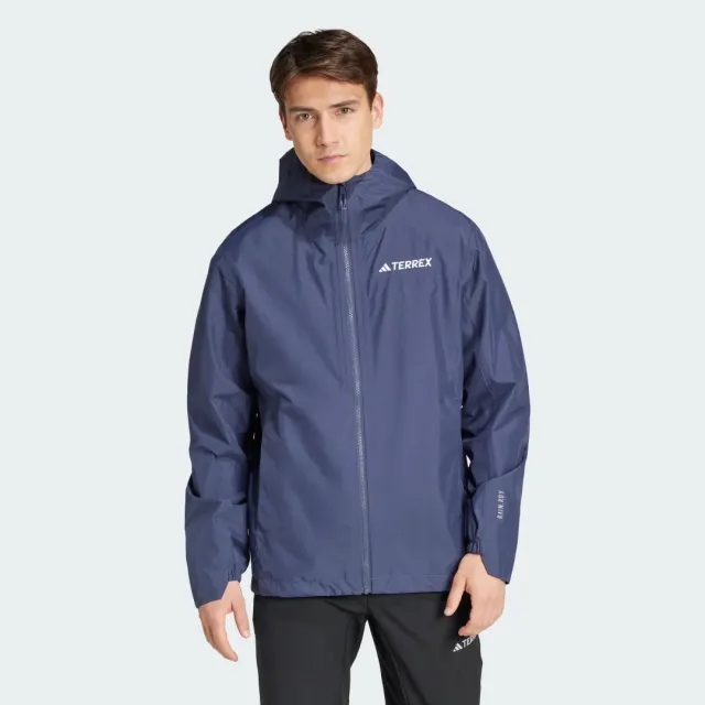 Manchester United x adidas Mens Terrex 2.5 Layer RAIN.RDY Jacket Navy