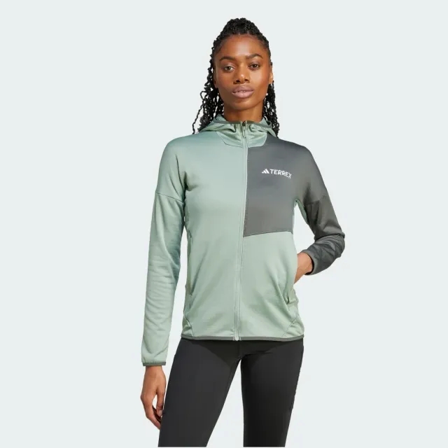 adidas    women's Fleece jacket in Green