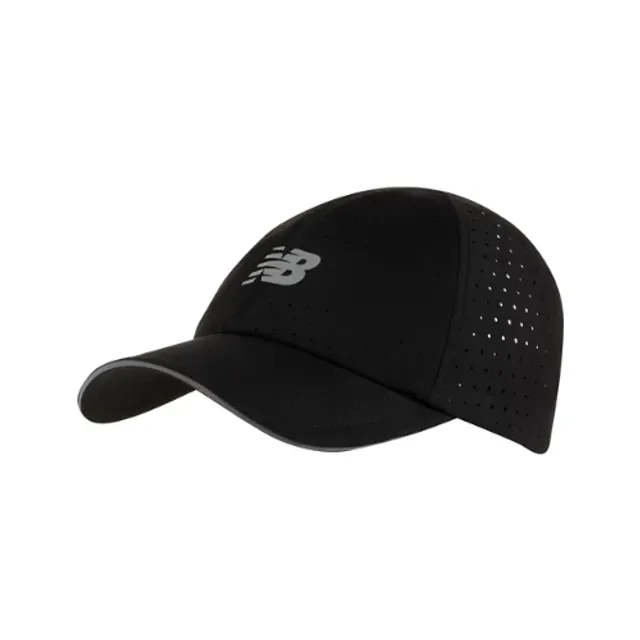 New Balance Unisex 6 Panel Pro Run Hat in Black Polyester
