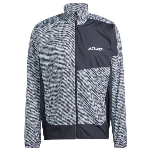 adidas Terrex Trail Wind Running Jacket Men - Grey, Black