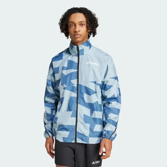 adidas Terrex MT Wind Running Jacket Men - Light Blue, Blue-gray