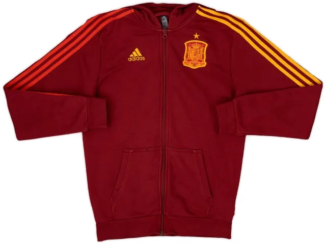 2020-21 Spain adidas Hooded Track Jacket - 7/10 - (S)
