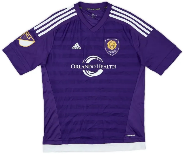 adidas 2015 Orlando City Home Shirt - 9/10 - (XL.Boys)