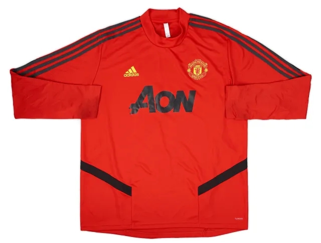 2019-20 Manchester United adidas Drill Top - 9/10 - (XL)