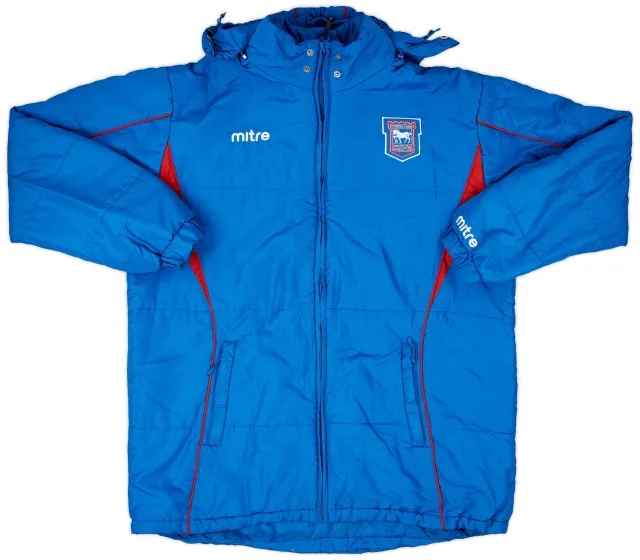 2011-12 Ipswich Mitre Hooded Bench Coat - 9/10 - (XL)