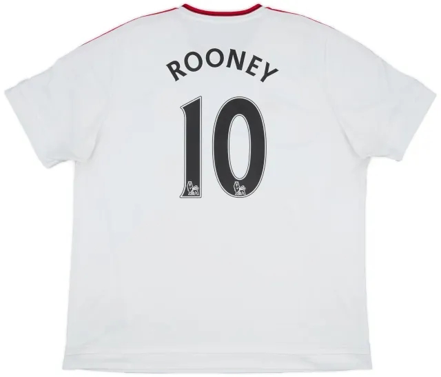 adidas 2015-16 Manchester United Away Shirt Rooney #10 - 7/10 - (XXL)