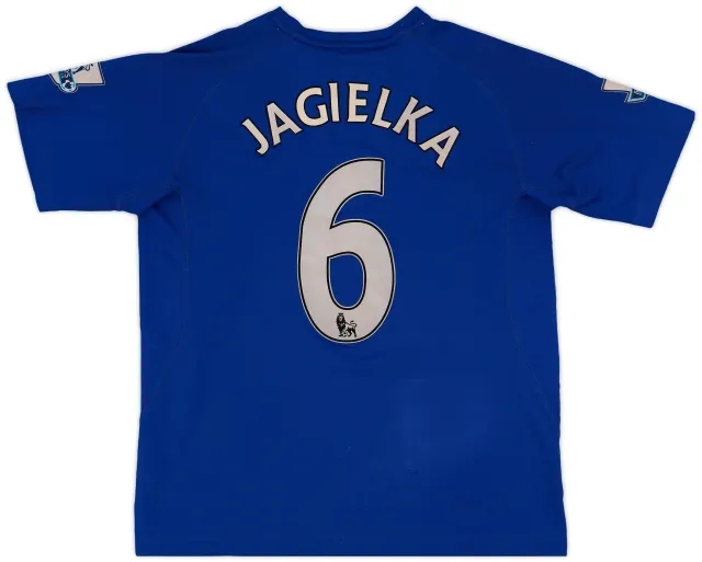 LeCoqSportif 2010-11 Everton Home Shirt Jagielka #6 - 6/10 - (L)