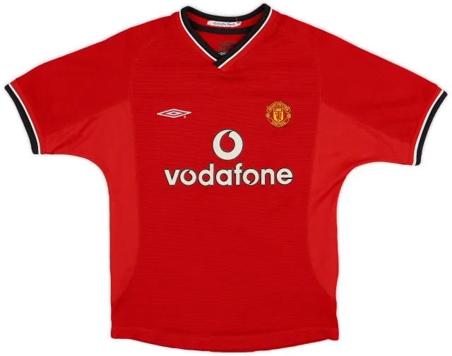 Umbro 2000-02 Manchester United Home Shirt - 8/10 - (S.Boys)