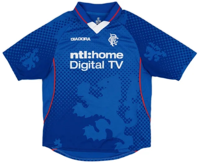 Diadora 2002-03 Rangers Home Shirt - 8/10 - (S)