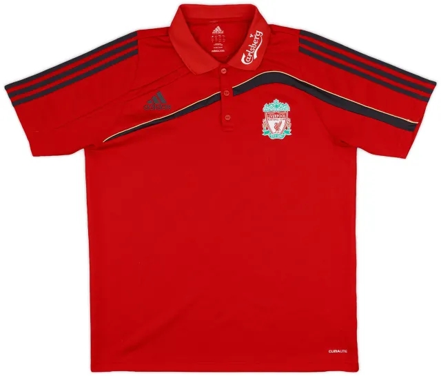 2009-10 Liverpool adidas Polo Shirt - 8/10 - (L)