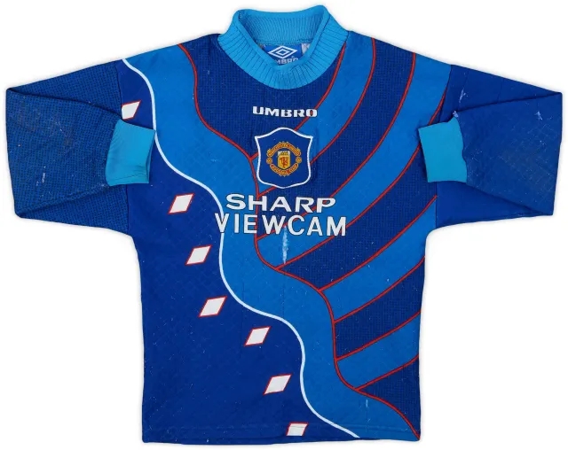 Umbro 1994-97 Manchester United GK Shirt - 4/10 - (S.Boys)