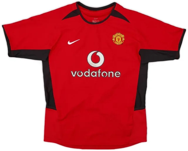 Nike 2002-04 Manchester United Home Shirt - 6/10 - (L.Boys)