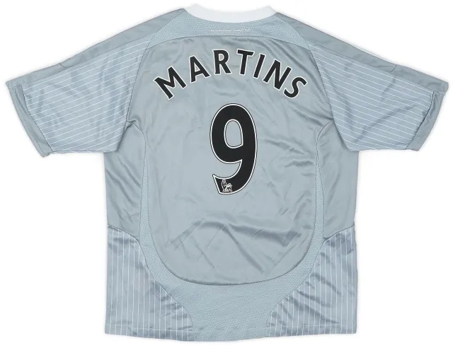 adidas 2008-09 Newcastle Third Shirt Martins #9 - 7/10 - (M.Boys)