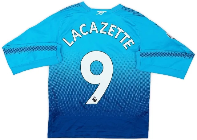 Puma 2017-18 Arsenal Away L/S Shirt Lacazette #9 - 7/10 - (M.Boys)