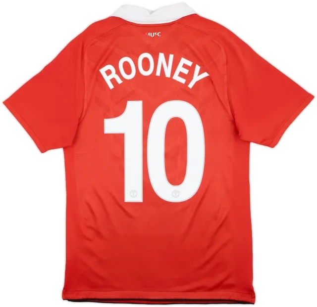 Nike 2010-11 Manchester United Home Shirt Rooney #10 - 9/10 - (M)