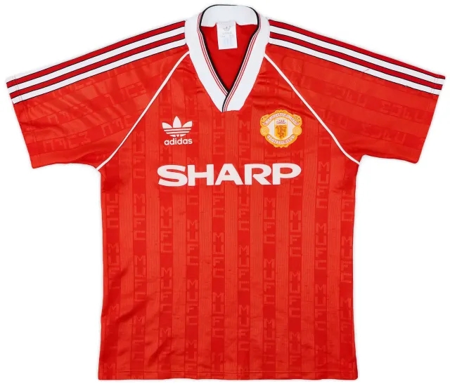adidas 1988-90 Manchester United Home Shirt - 8/10 - (S)
